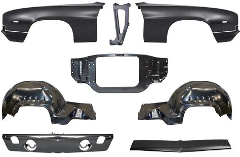 camaro sheet metal parts|1967 Camaro front clip kits.